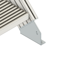 43-445-0 ALUMINUM PROFILE STAIR PART<br>45 DEGREE CONNECTION 45MM X 180MM STAIR STRINGER